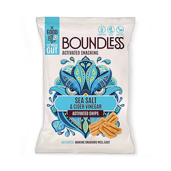 Boundless Sea Salt & Cider Vinegar Activated Chips 80g