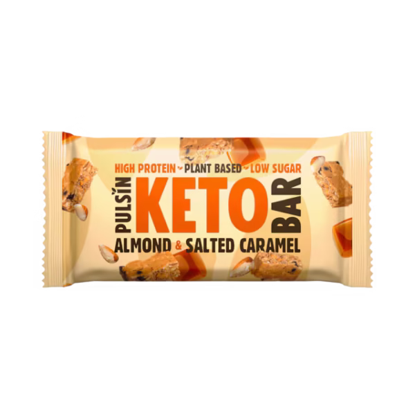 Pulsin Almond & Salted Caramel Keto Bar 50g