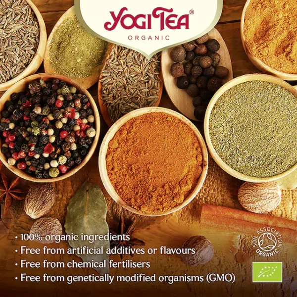 Yogi Tea Immune Support Tea (Echinacea, Acerola Cherry & Elderberry) 17x Tea Bags - Image 3