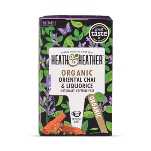 Heath & Heather Organic Oriental Chai & Liquorice 20 Tea Bags