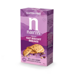 Nairn's Gluten Free Fruit Oat Biscuit Breaks 160g
