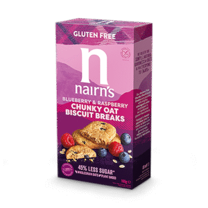 Nairn's Gluten Free Blueberry & Raspberry Chunky Oat Biscuit Breaks 160g