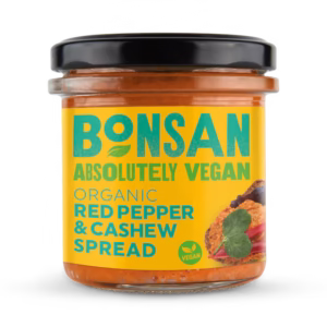 Bonsan Absolutely Vegan Organic Red Pepper & Cashew Spread 130g