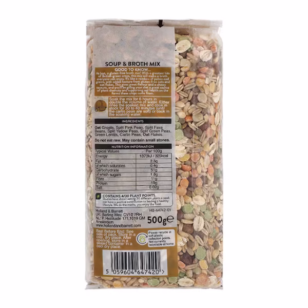 Holland & Barrett Gluten Free Broth Mix 500g - Image 2