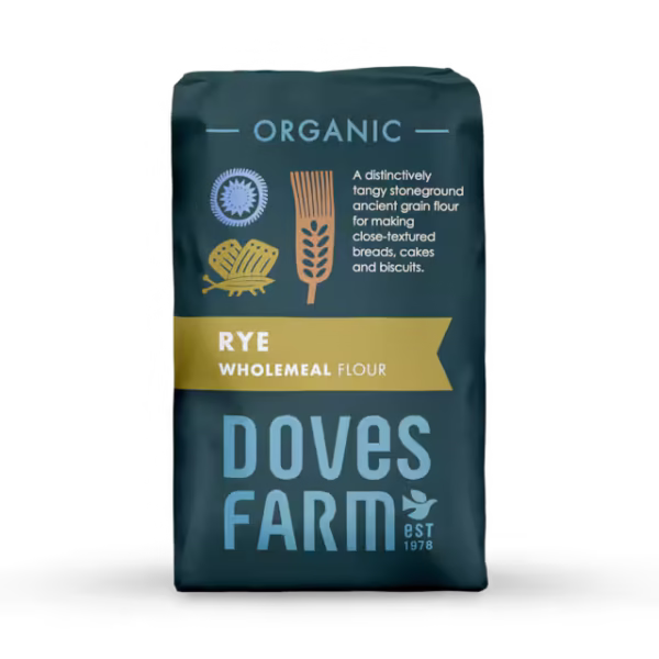 Doves Farm Organic Wholemeal Rye Flour 1kg