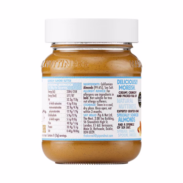Pip & Nut Crunchy Almond Butter 170g - Image 4