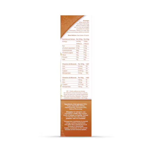 Naturya Porridge Golden Syrup & Chia 375g - Image 4