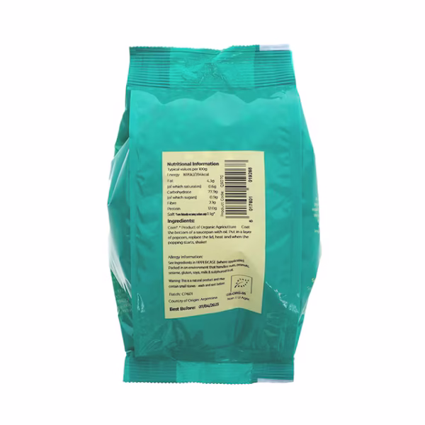 Suma Organic Popcorn 500g - Image 2