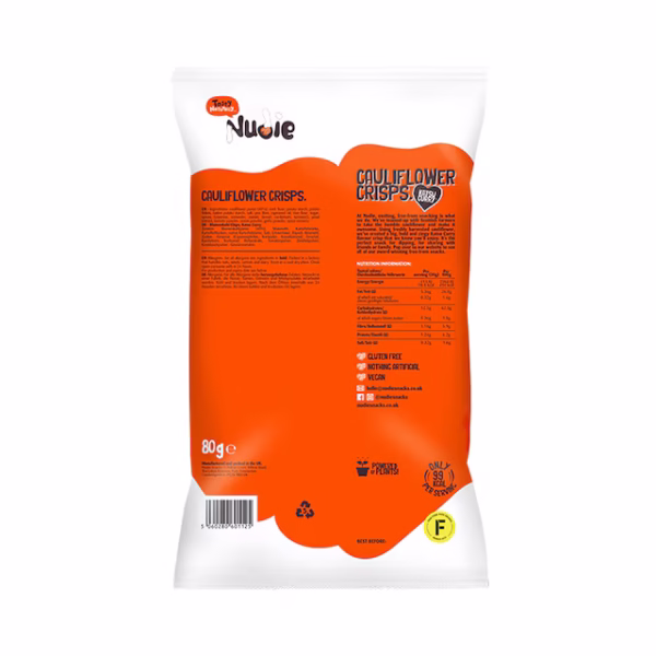 Nudie Katsu Curry Cauliflower Crisps 80g - Image 2