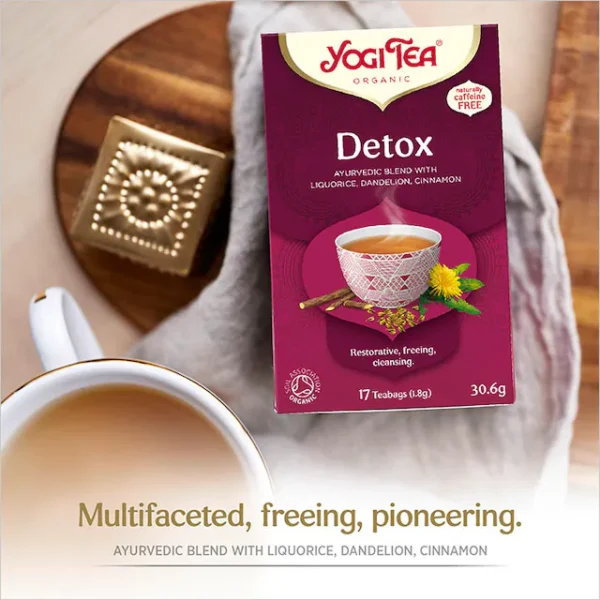 Yogi Tea Organic Detox Tea (Liquorice, Dandelion & Cinnamon) 17x Tea Bags - Image 2