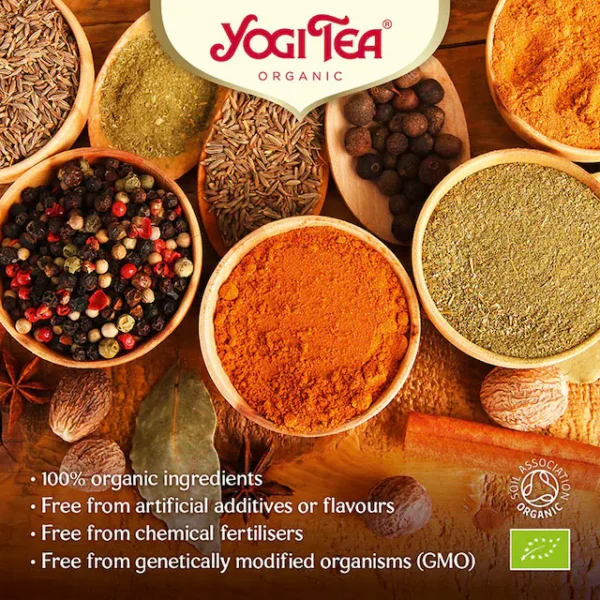 Yogi Tea Organic Detox Tea (Liquorice, Dandelion & Cinnamon) 17x Tea Bags - Image 3