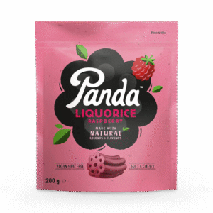 Panda Raspberry Liquorice 200g