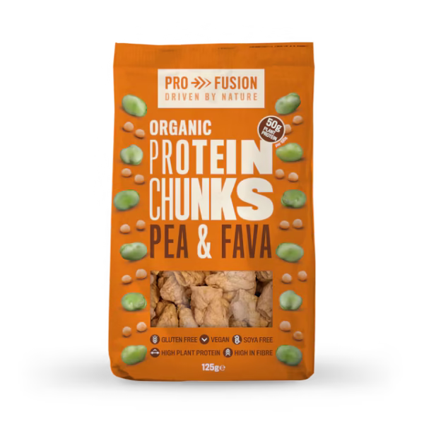 Profusion Organic Protein Chunks Pea & Fava 125g