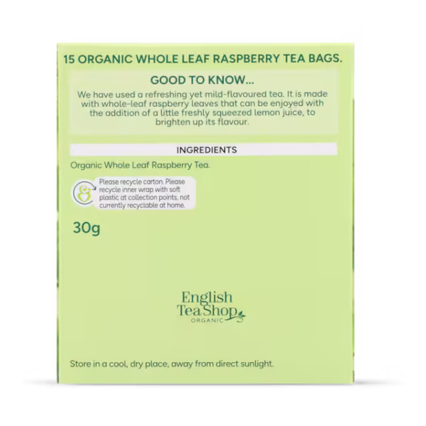 Holland & Barrett Whole-Leaf Raspberry Tea 15 Tea Bags - Image 2