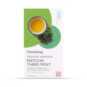 Clearspring Organic Japanese Matcha Mint, Green Tea 20 Tea Bags