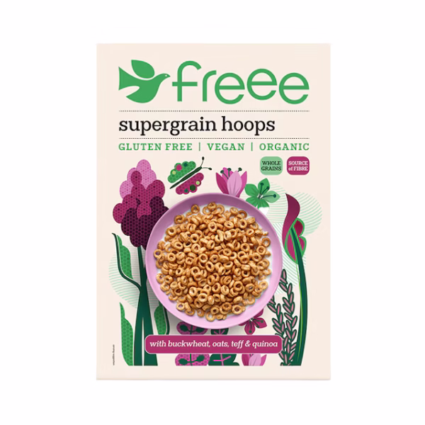 Freee Organic Gluten Free Supergrain Hoops 300g