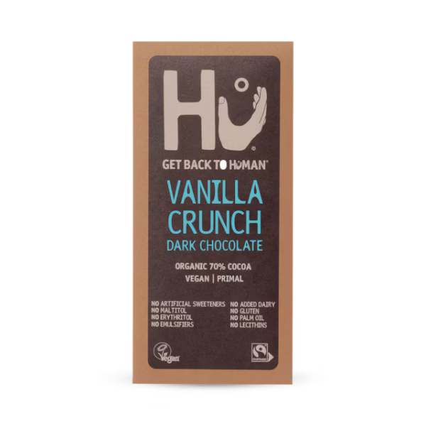 Hu Vanilla Crunch Dark Chocolate Bar 60g