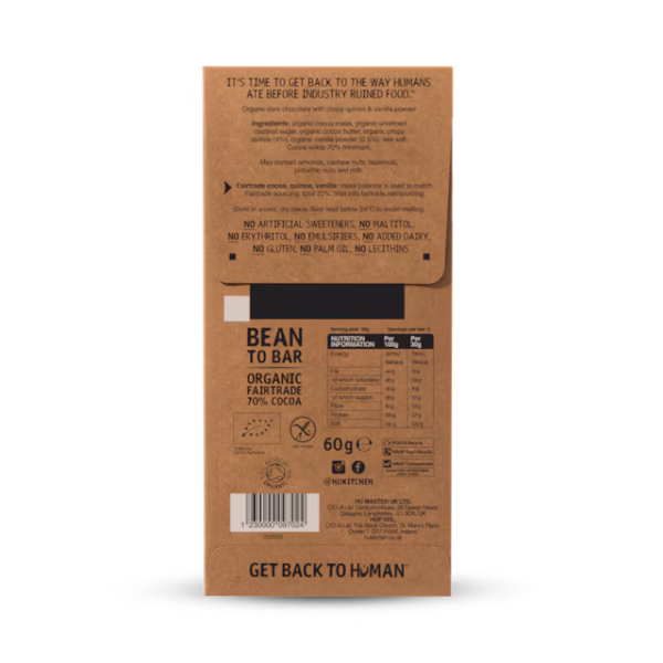 Hu Vanilla Crunch Dark Chocolate Bar 60g - Image 2