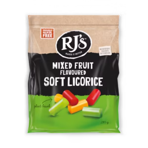 RJs Mixed Fruit Soft Licorice 280g