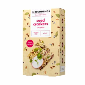The Beginnings Soft Baked Seed Crackers 80g