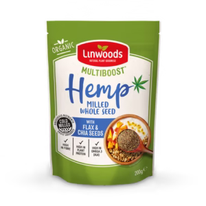 Linwoods Multiboost Organic Milled Hemp Seed, Flaxseed & Chia Seeds 200g