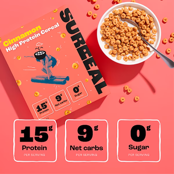 Surreal High Protein Cereal Cinnamon 240g - Image 2