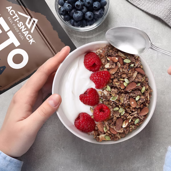 Acti-Snack Keto Granola Dark Chocolate Almond 300g - Image 3