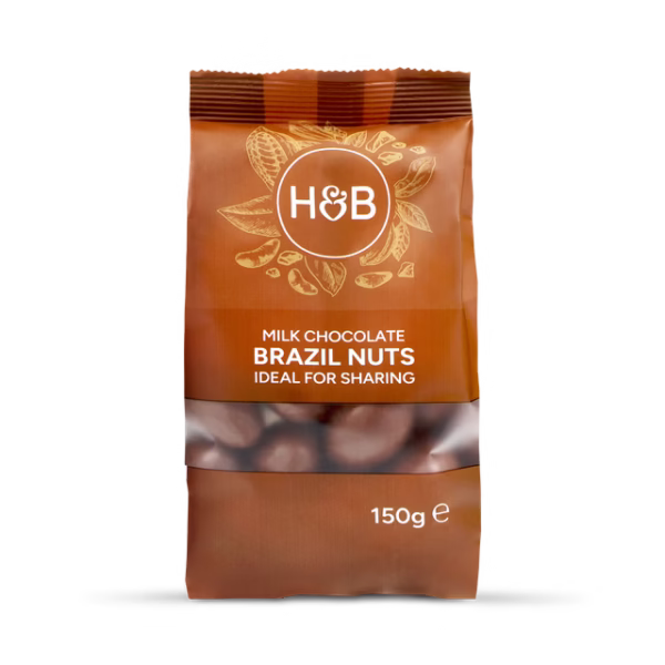 Holland & Barrett Milk Chocolate Brazil Nuts 150g