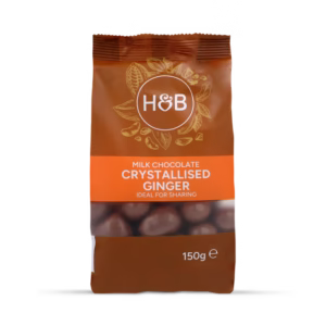 Holland & Barrett Milk Chocolate Crystallised Ginger 150g