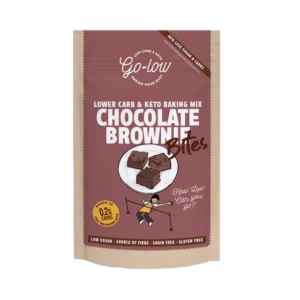 Go Low Baking Low Sugar & Keto Chocolate Brownie Bites Baking Mix 145g