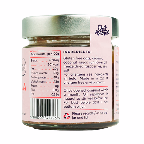 Oat Avenue Raspberry Granola Butter 180g - Image 3