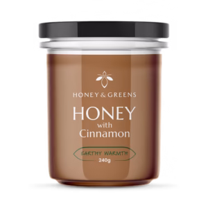 Honey & Greens British Honey with Cinnamon 240g