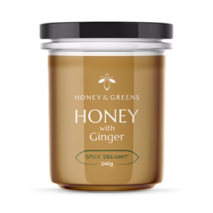 Honey & Greens British Honey with Ginger 240g