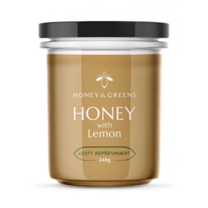 Honey & Greens British Honey with Lemon 240g