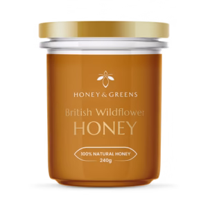 Honey & Greens British Wildflower Honey 240g