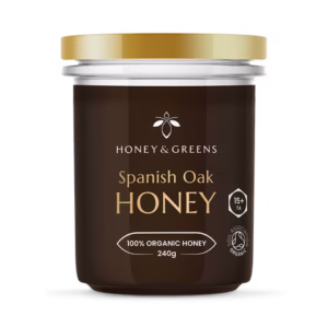 Honey & Greens Organic Oak Honey TA15+ 240g