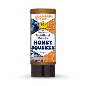 Manuka Lab Multifloral Manuka Honey Blueberry Squeeze MGO 70 330g
