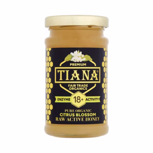 Tiana Pure Organic Citrus Blossom Honey (Enzyme Diastase 18+) 250g