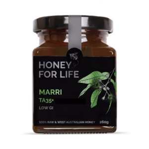 Honey for Life Marri TA35+ Honey Raw West Australian Honey 260g