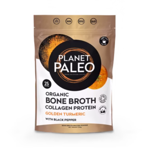 Planet Paleo Organic Bone Broth Collagen Protein Golden Turmeric 225g