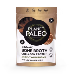 Planet Paleo Organic Bone Broth Collagen Protein Ancient Mushrooms 225g
