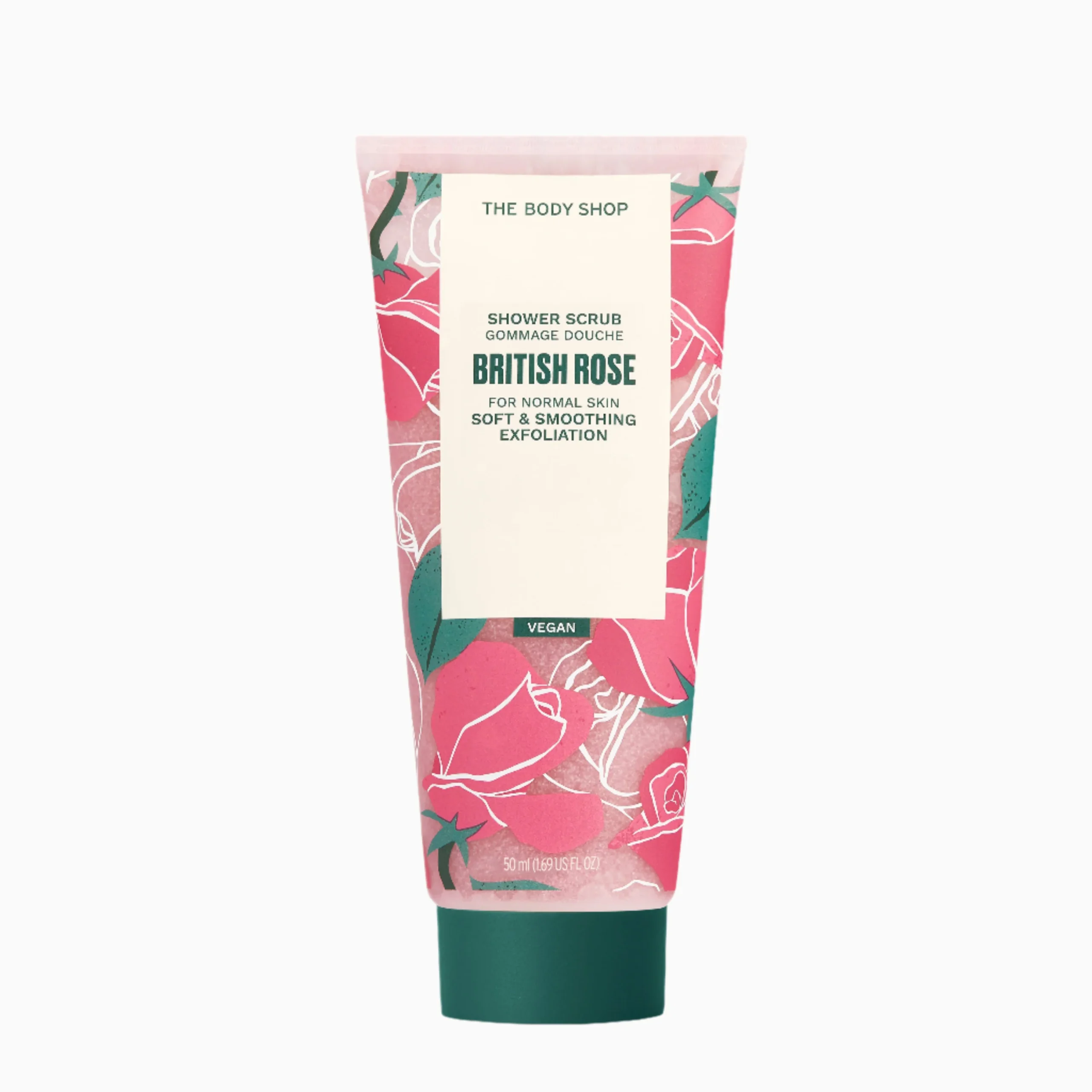 The Body Shop British Rose Shower Scrub 50ml