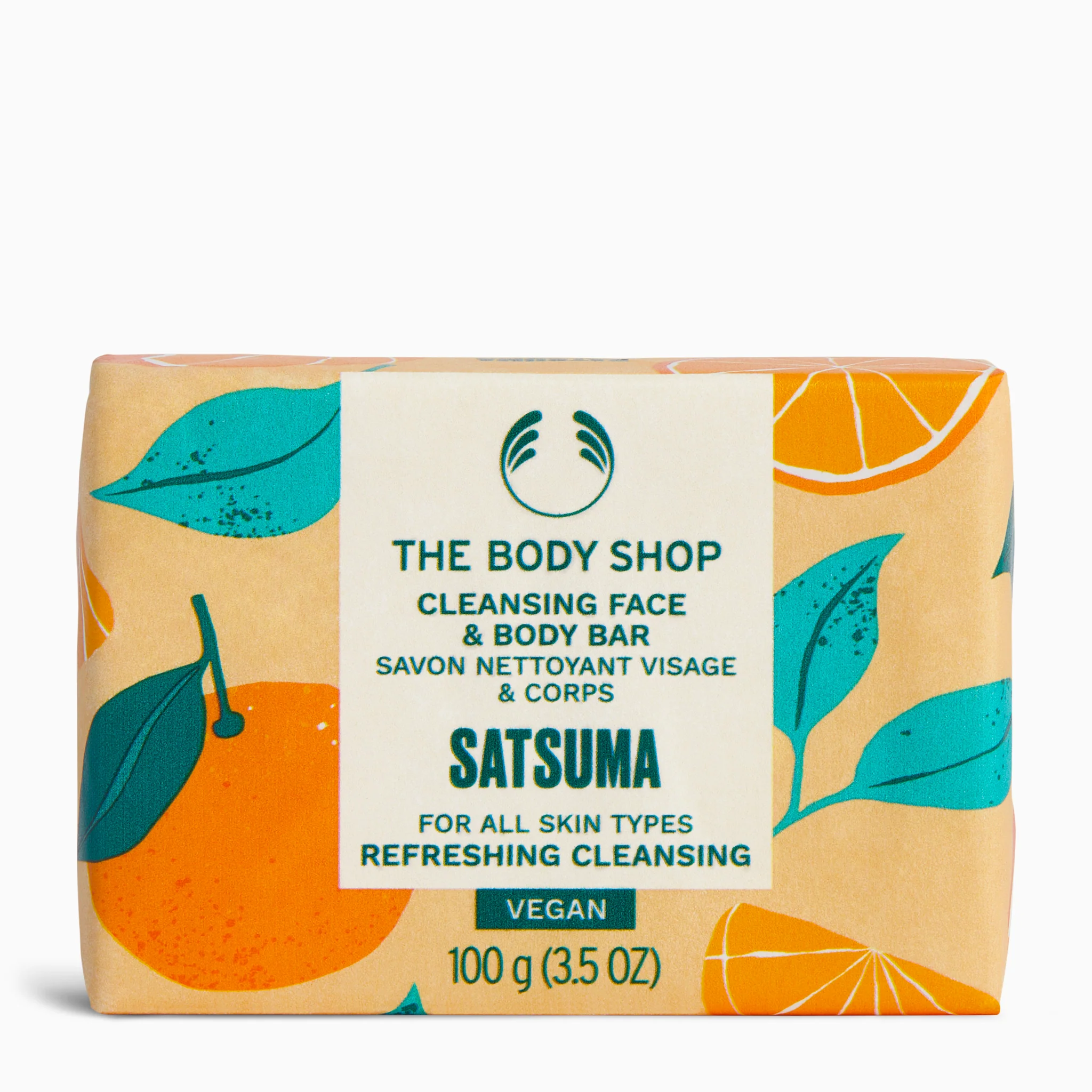 The Body Shop Satsuma Cleansing Face & Body Bar 100g