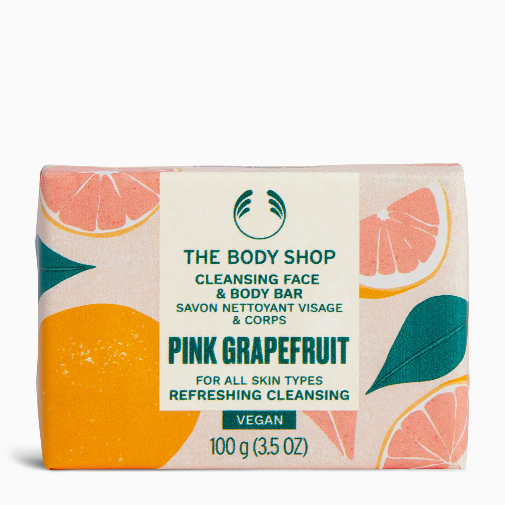 The Body Shop Pink Grapefruit Cleansing Face & Body Bar 100g